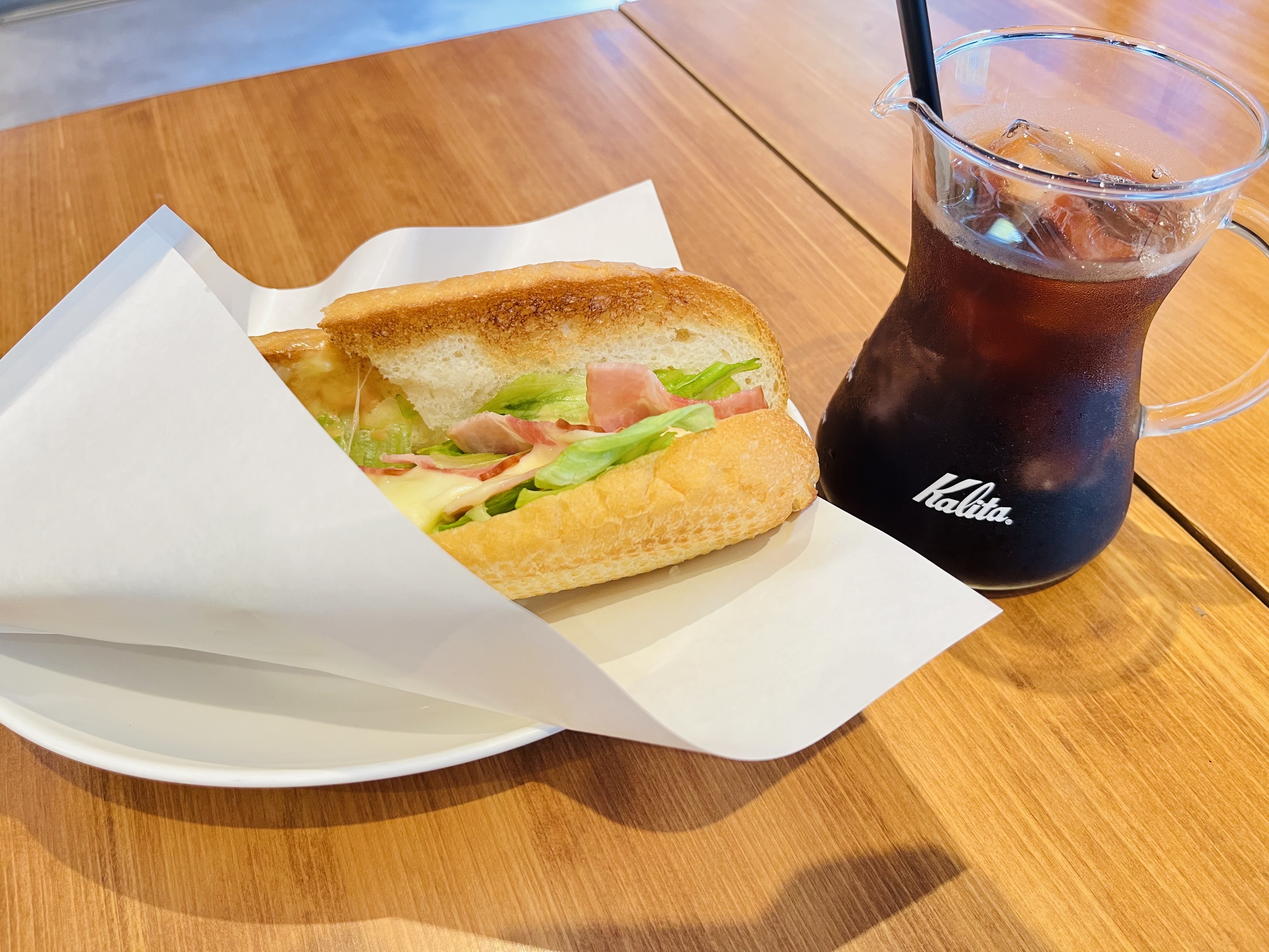 ベーコンチーズサンド