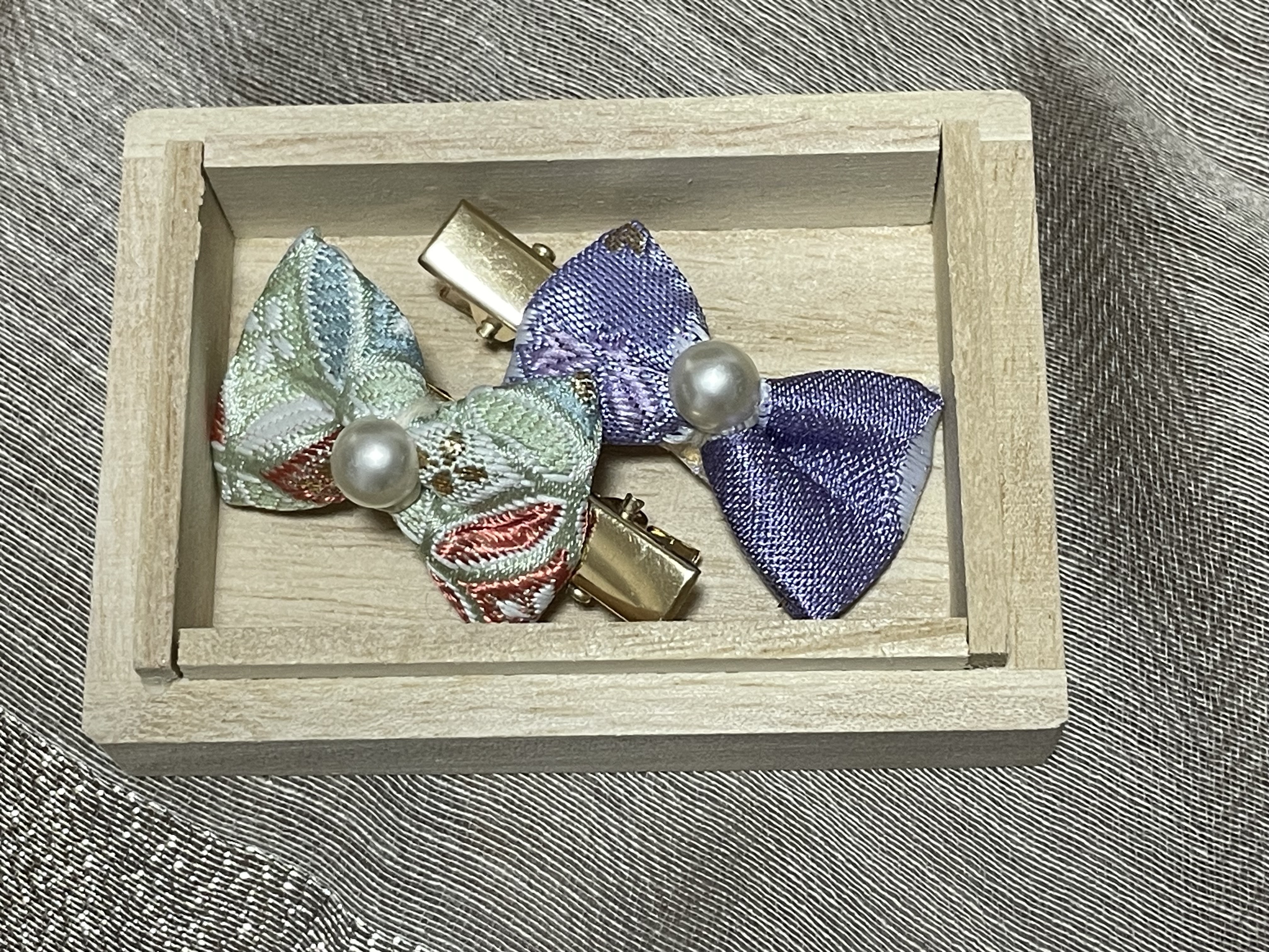 和柄髪飾り【正絹】《子ども用》2個入り