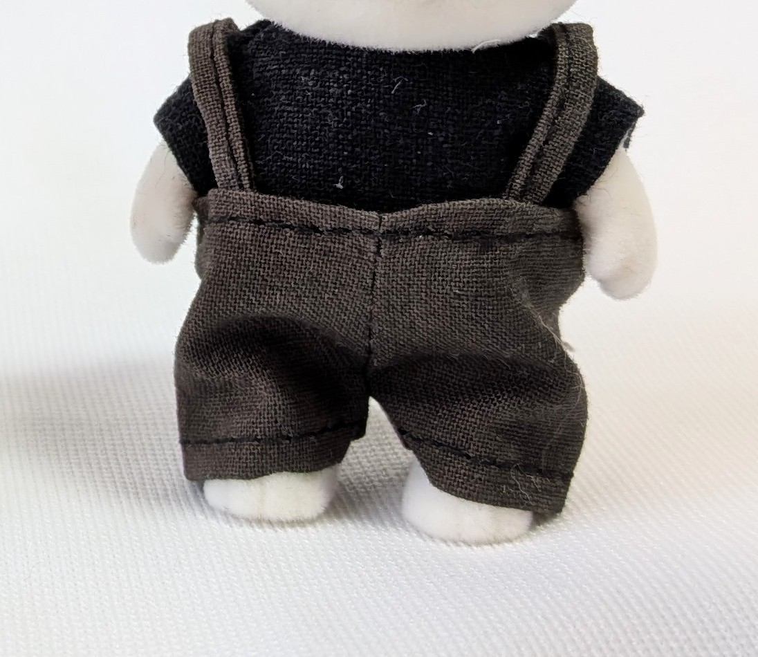 ミニチュアドール服　黒シャツ✕グレーズボン　こどもサイズ