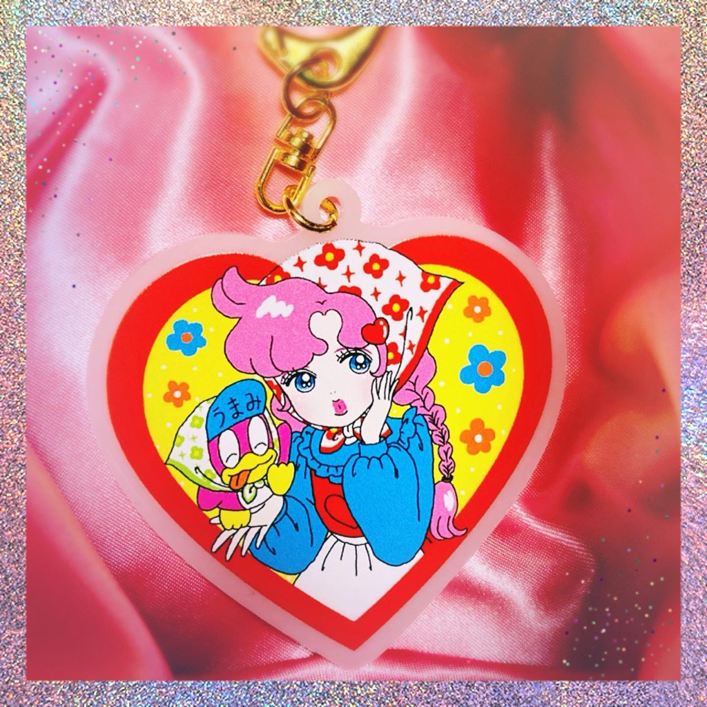 ハート型キーホルダー